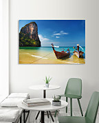 Obraz Rybárske člny na ostrove zs1316